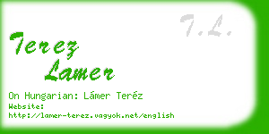 terez lamer business card