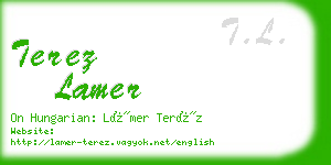 terez lamer business card